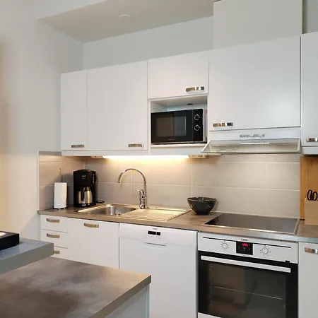 شقة Fresh 2br, Sauna And Free Parking